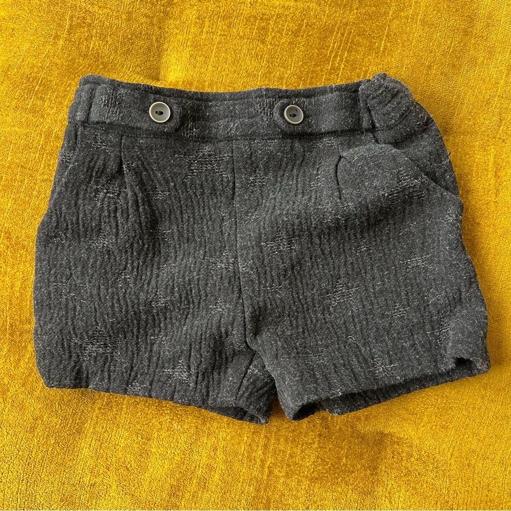 ZARA BabyGirl Toddler / Little Girls Dark Gray with Light Stars Shorts, size 2/3